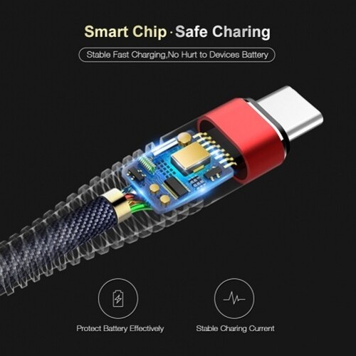 Type-C to USB-C 6ft PD Cable Charger Cord Power Wire Sync for Smartphones - Picture 4 of 8
