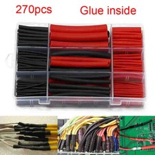 270pcs 3:1 Waterproof Dual Wall Adhesive Heat Shrink Wire Tubing Tube 6 Size Kit