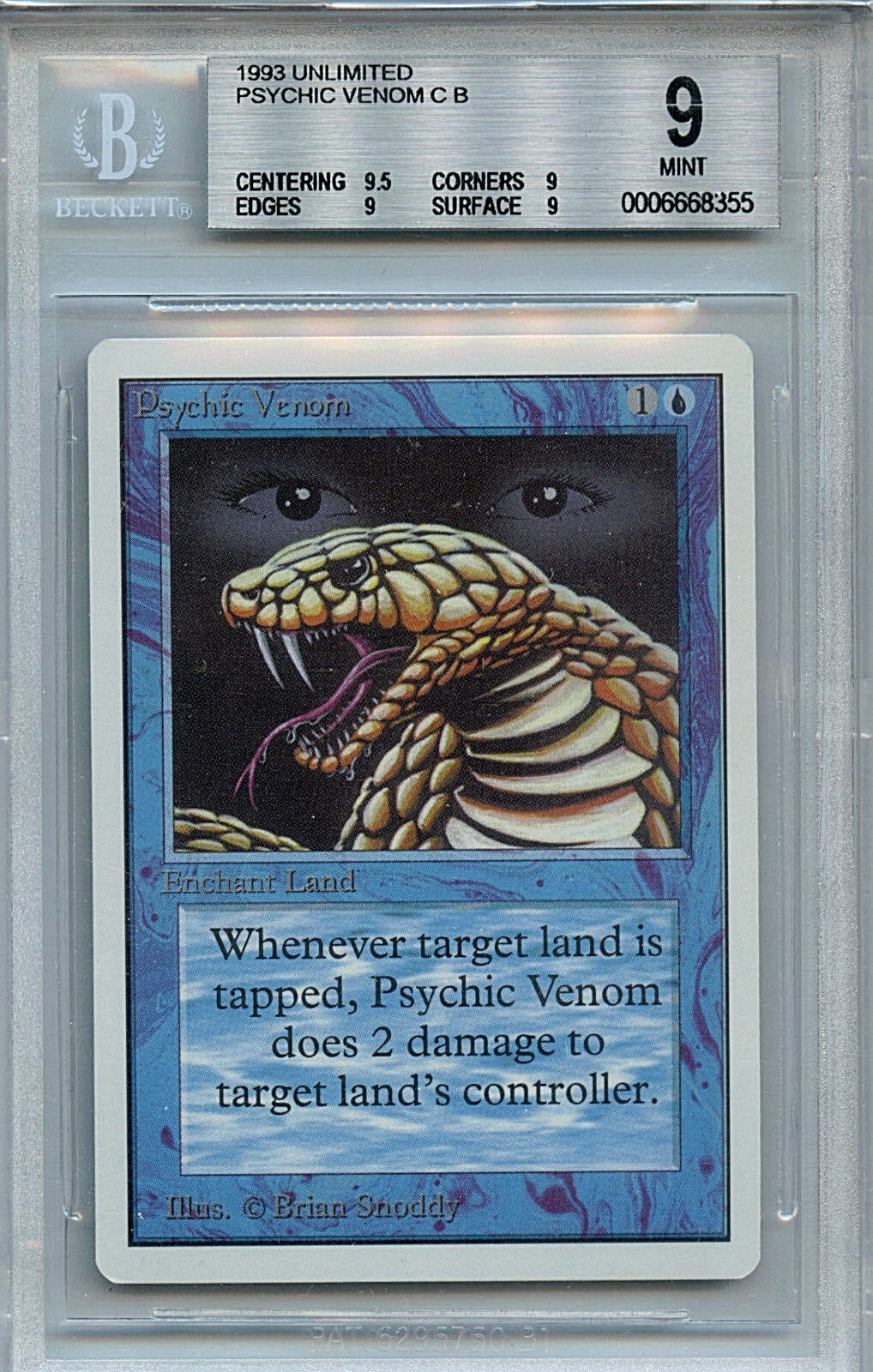 Mtg unbegrenzte hellseher gift bgs 9,0 (9) - magic wotc karte 8355 Mtg unbegrenzte hellseher gift bgs 9,0 (9) - magic wotc karte 8355
