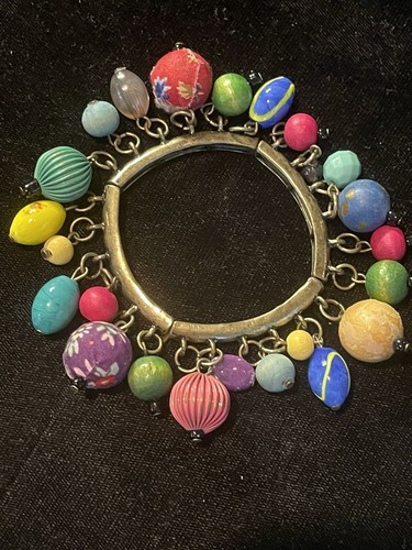 Brass Adjustable Ball Beaded Bracelet - Picture 3 of 3