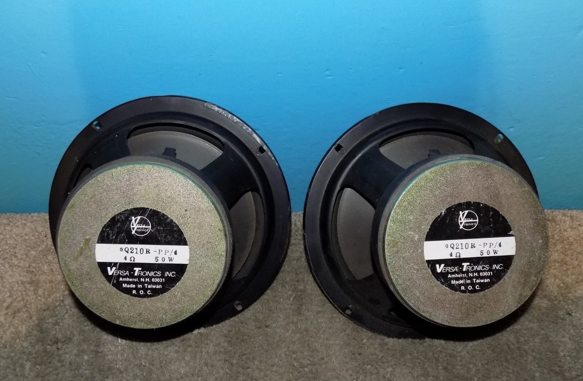 2 Versa-Tronics 8 inch Speakers GQZ10R-PP/4 50 Watts 4Ω | eBay 2 Versa-Tronics 8 inch Speakers GQZ10R-PP/4 50 Watts 4Ω | eBay