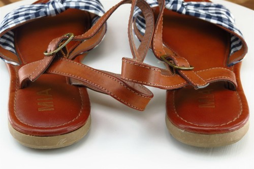 MIA Sz 7.5 M Brown Ankle Strap Synthetic Women Sandals Neala - Picture 5 of 7