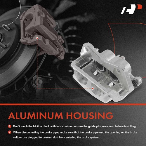 Rotor perforado delantero y trasero y pastillas de freno + pinzas de freno para Acura ZDX 10-13 MDX - Imagen 6 de 10