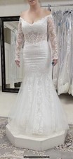 lace wedding dress size 8