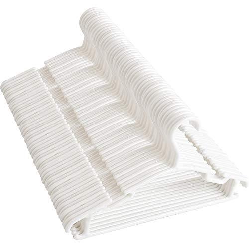 GoodtoU Kids Hangers White Plastic for Baby Clothes Toddler Hangers Infant