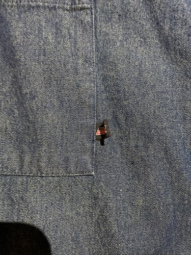 Dickies Denim 100% Cotton Dark Blue Long Sleeve Button-down Shirt Men's 3XL - Picture 6 of 14