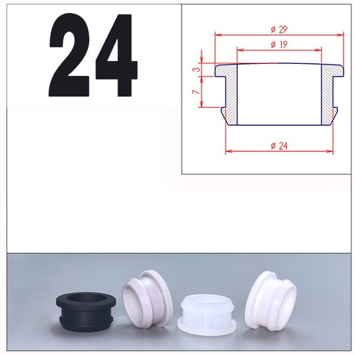 4.5-30mm Silicone Rubber Grommets Snap-On Plug Bungs Cable Wiring Protect Bushes - Picture 41 of 47