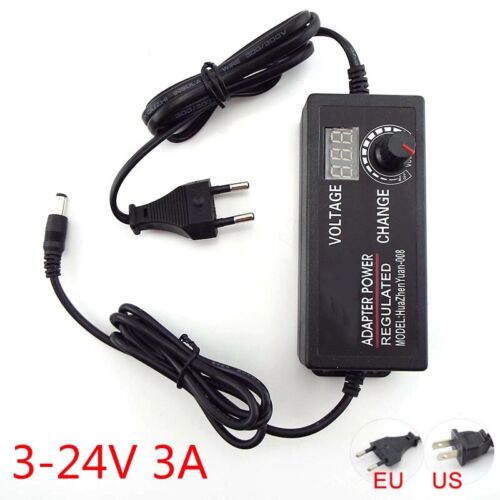 3-12V 3-24V 9-24V 1-24V Voltage Variable Adjustable AC/DC Power Supply Adapter - Picture 17 of 19