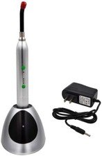 10W Dental Wireless LED Curing Light 2000mw/cm2 Metal Shell Silver US STOCK
