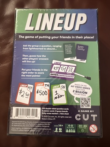 NEW SEALED Lineup the Game - Cut Games Complete - Card Game - Picture 2 of 2