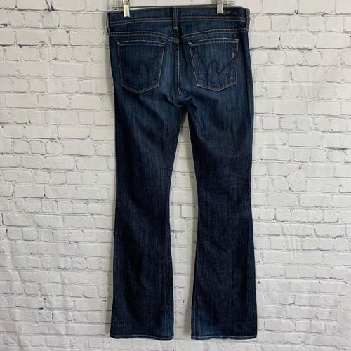 Jeans Citizens of Humanity Ingrid vita bassa svasati blu lavaggio scuro taglia 28 - Foto 3 di 10