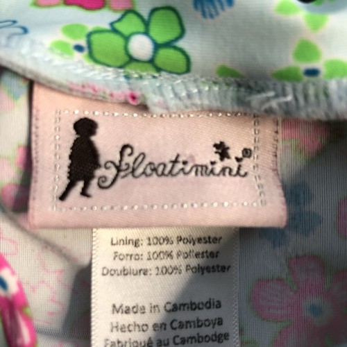 Floatimini Multicolored Floral/flower Rash Guard Girls US Size 5 - Picture 4 of 4