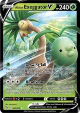 Pokémon TCG Alolan Exeggutor V Pokémon GO 005/078 Holo Ultra Rare