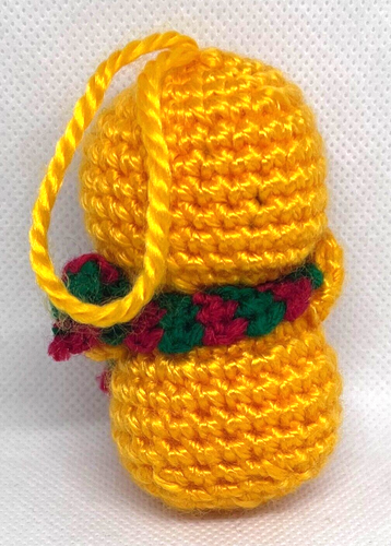 Crochet Amigurumi Duck With Christmas Scarf - Picture 3 of 9