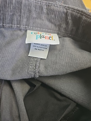 NWT Boys XXL(18/20) Colorful Planet Gray Corduroy Casual Pants Adjustable Waist - Picture 9 of 11