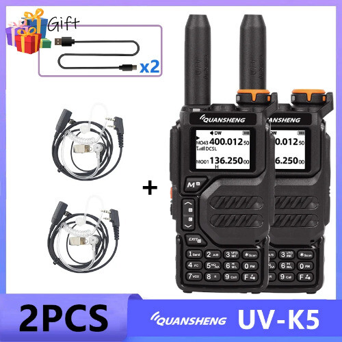 Walkie Talkie UV K6 UV K58 Radio dwukierunkowe 50-600MHz Radio FM NOAA Scrambler /DTMF - Zdjęcie 19 z 28
