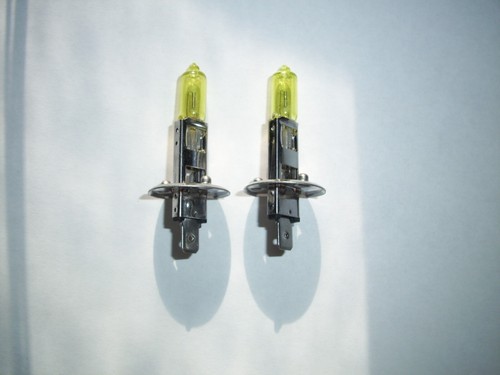 2x H1 Halogen Xenon Headlight Replacement Foglight Bulb Fog Lamp Yellow HID Look - Picture 2 of 2
