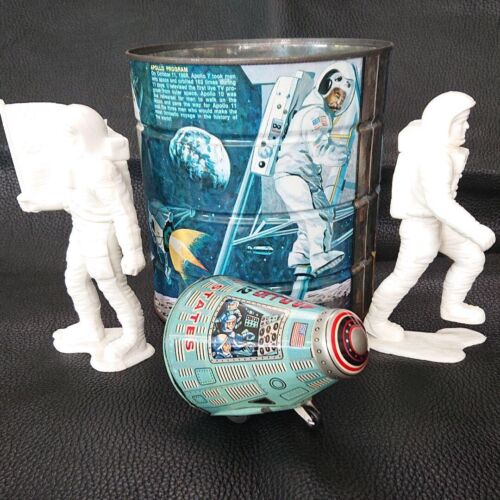 Apollo Spacecraft 12 United States Tin Plate Takatoku Can Coca Cola 1969 - Picture 2 of 9