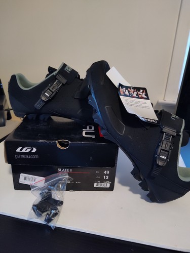Louis Garneau Men’s Slate II Cycling Shoe Black NWT EU 49 US 13 - Picture 1 of 2