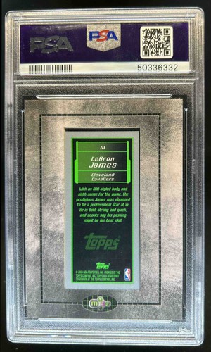 2003-04 Topps Rookie Matrix LeBron James Frames Rookie RC #111 Cavaliers PSA 8 - Picture 2 of 2
