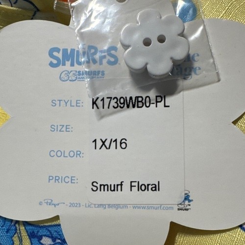 Unique Vintage Smurf Smurfette Skirt Movie Cartoon Retro 80s Pockets No Stretch - Picture 5 of 8
