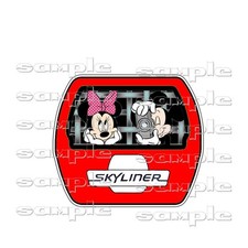 Disney Skyliner Mickey  Minnie gly Premade Scrapbook Page Paper Piece die cut
