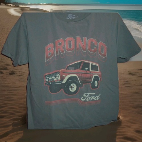 FORD BRONCO DAMEN GRAU LOGO T-SHIRT GRÖSSE XSMALL - Bild 1 von 2