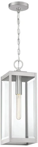 Quoizel Westover 20 3/4" High Silver Outdoor Hanging Light - Picture 4 of 5