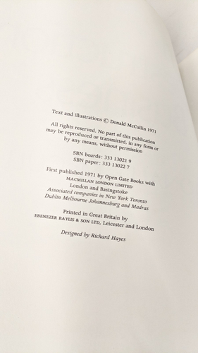 The Destruction Business Donald McCullin Open Gate Books 1971 - Imagen 7 de 8