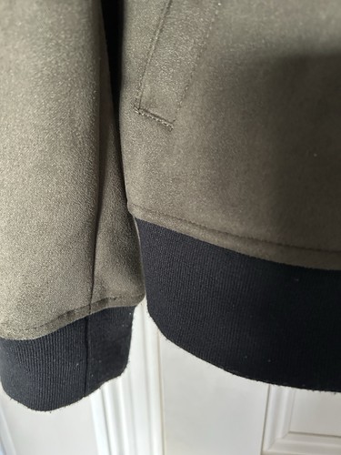 River Island Moleskin Khaki Bomber Size M Excellent Condition - Picture 5 of 7