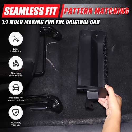 Aluminum Passenger Seat Under-Seat Storage Basket For Subaru WRX VB 2022+ - Picture 3 of 24