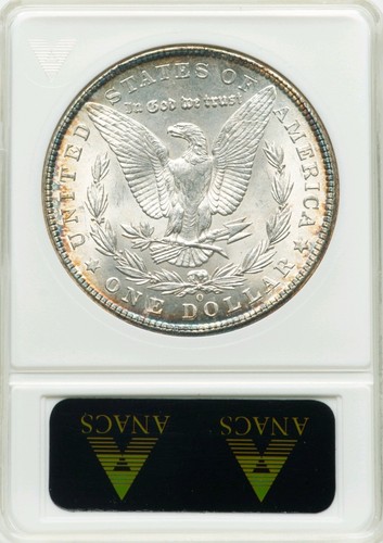 1902 O Morgan Dollar ANACS MS64 Uncirculated 90% Silver $1 Soap Box Holder - Picture 2 of 4