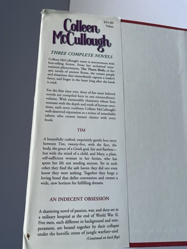 Colleen McCullough 3 Complete Novels Tim, An Indecent Obsession, The Ladies Of M - Picture 2 of 4