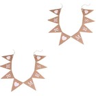 2 Stück 2 Meter MR MRS Brief Sackleinen Hochzeitsbanner Schnur Wimpel Bunting