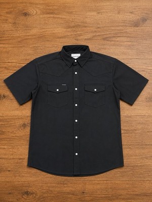 Poncho Pearl Snap Men s Shirt The Bandera Short Sleeve Large Slim  Fit