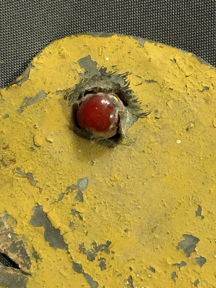 Antiguo remolino de madera con cordal facial de arte popular inusual Foto 4 de 4