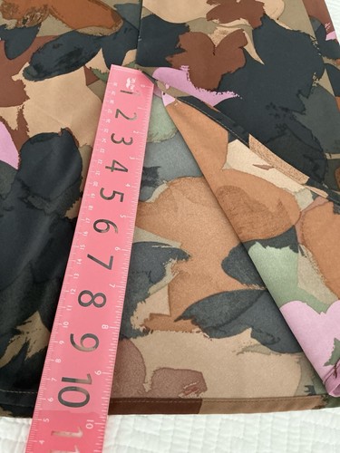 Time & Tru A-line Skirt Silky Satin Earthy Colors Pull-up MIDI Size L (12-14)  - Picture 11 of 19