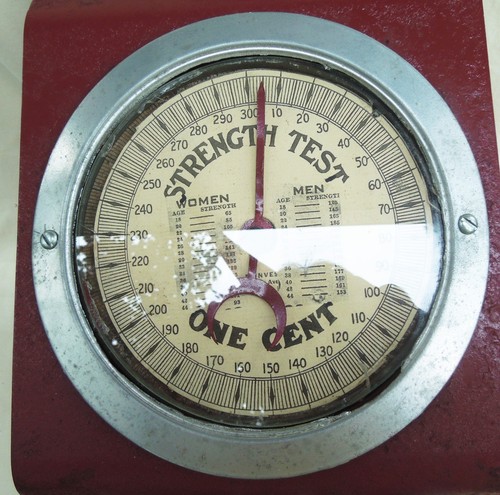 Antique Gottlieb Grip Test Strength Tester Coin Op Arcade - Picture 7 of 8