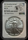 NGC MS70 2023 American Silver Eagle One Dollar 1oz 999 Silver Coin-145