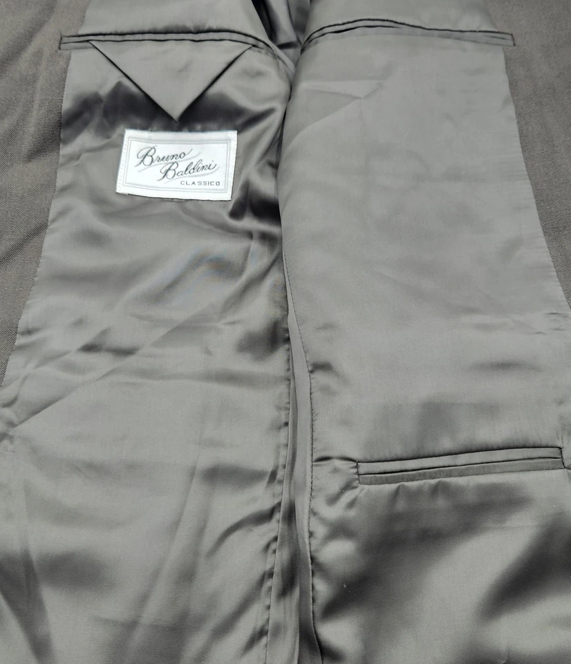 Bruno Baldini 100% Wool Mens Green Blazer Sport Coat Casual Jacket Size 38R  - Imagem 3 de 4