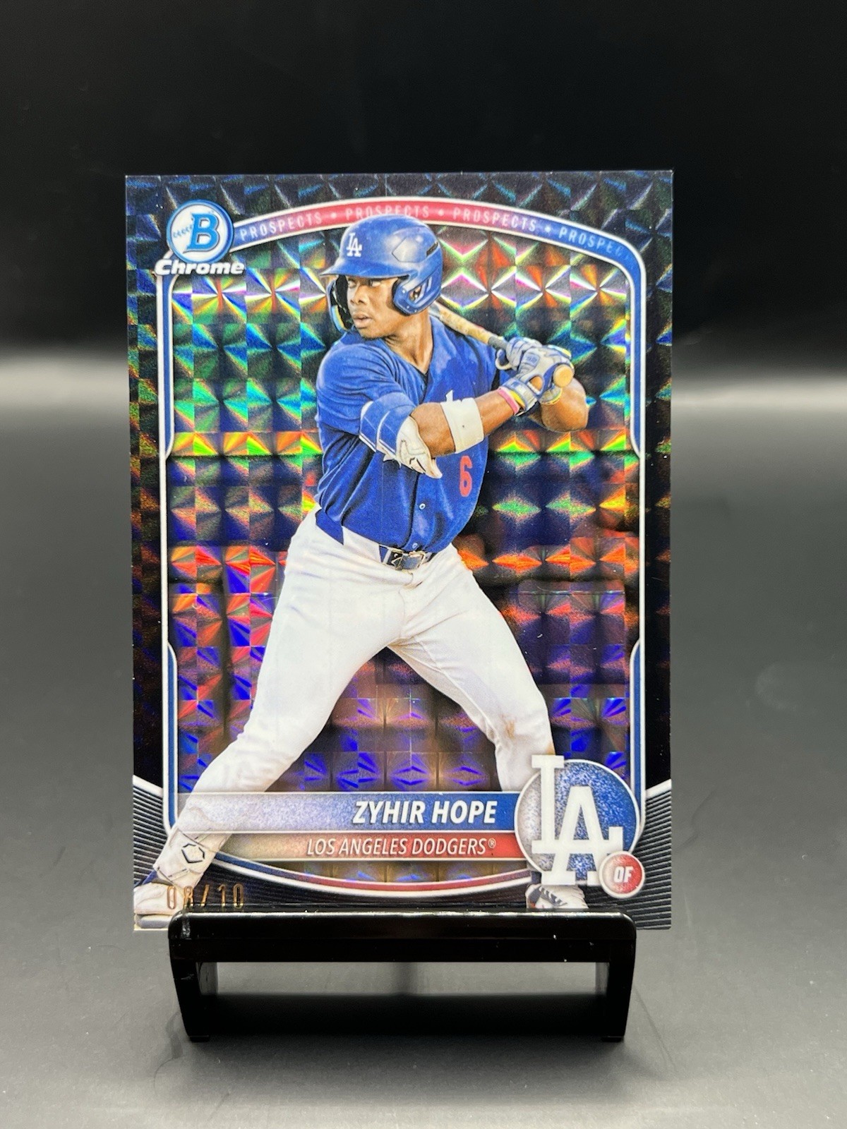 2025 Bowman Chrome Prospects Zyhir Hope #BCP-2 Black Geometric /10