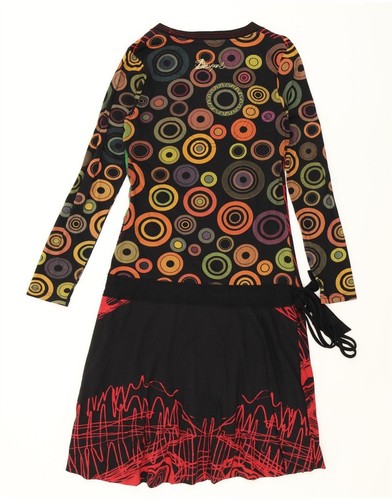 DESIGUAL Womens Graphic A-Line Dress UK 12 Medium Multicoloured Geometric CE11 - Picture 2 of 4