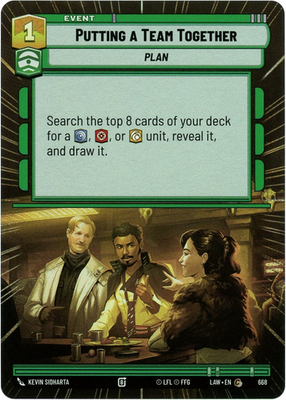 #ad Putting a Team Together Hyperspace Foil 668 A Lawless Time LAW SWU NM M $1.69