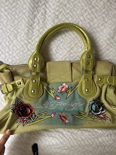 Rare Vintage Green Ed Hardy Purse  - Picture 3 of 3