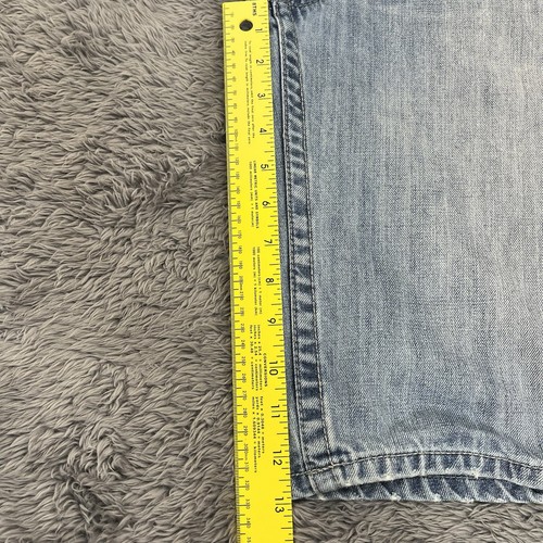 Ecko Unltd Jeans Shorts Mens 36 (Fits 33x13) Blue Baggy 100% Cotton Denim - Picture 11 of 15