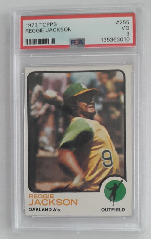1973 REGGIE JACKSON PSA 3 ... BONUS VINTAGE CARDS ADDED FREE!!