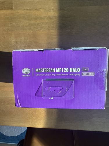 MASTERFAN MF120 Halo 3 in 1 White Edition Case Fan ADDRESSABLE Gen2 RGB Lighting - Afbeelding 3 van 4