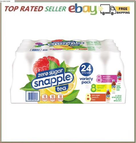 Diet Snapple Ice Tea Variety Pack, 24 pk./20 fl. oz. NO SHIP TO CALIFORNIA - Picture 1 of 6