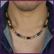 2025 Tribal Coconut Beads Necklace Men Ethnic Bohemia Puka Shell Surfer Necklace