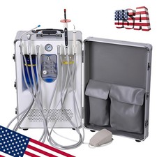 Portable Dental Unit with Air Compressor with LED Curing Light Scaler 4 Hole